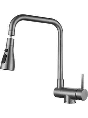 Mutfak Pencere Önü Katlanır Evye Bataryası Yeni Model Antrasit 7 Yıl Garantili Ithal