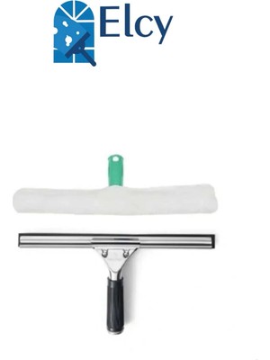 Elcy 45 cm Cam Silme Aparatı Metal Çekçek ve 1 Adet 45 cm Cam Peluş