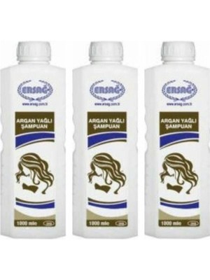 Ersağ Argan Yağlı Şampuan 3x1000 ml