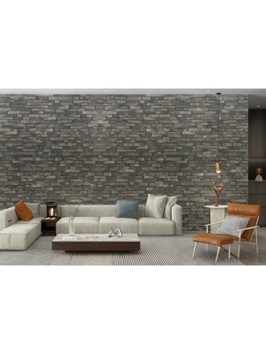 Brano 70X77 cm Kendinden Yapışkanlı Doğal Taş Desenli 3b Duvar Kaplama