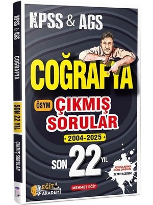 Eğit Akademi 2026 Kpss Meb-Ags Coğrafya Çıkmış Sorular Son 22 Yıl Çözümlü