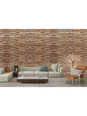 Brano 70X77 cm Kendinden Yapışkanlı Doğal Taş Desenli kabartmalı Duvar Kaplama