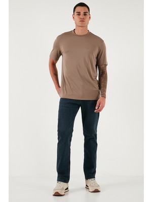 Buratti Streç Pamuklu Comfort Fit Yüksek Bel Boru Paça Jeans Erkek Kot Pantolon 4412C26TEXAS