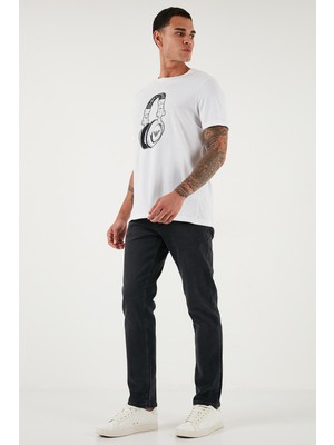 Buratti Streç Pamuklu Comfort Fit Yüksek Bel Boru Paça Jeans Erkek Kot Pantolon 4412C03TEXAS