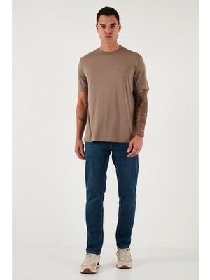 Buratti Streç Pamuklu Comfort Fit Yüksek Bel Boru Paça Jeans Erkek Kot Pantolon 4400C06TEXAS