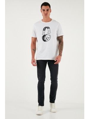 Buratti Streç Pamuklu Slim Fit Yüksek Bel Dar Paça Jeans Erkek Kot Pantolon 3300C03TOKYO