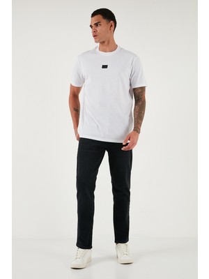 Buratti Streç Pamuklu Comfort Fit Yüksek Bel Boru Paça Jeans Erkek Kot Pantolon 4412C14TEXAS