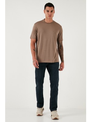 Buratti Streç Pamuklu Comfort Fit Yüksek Bel Boru Paça Jeans Erkek Kot Pantolon 4412C25TEXAS