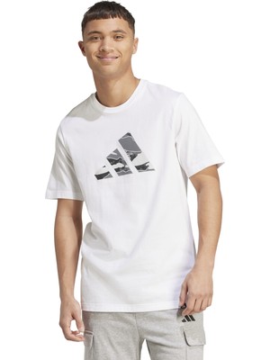 Adidas Sportswear JM6380 Camo Logo Graphic Tee