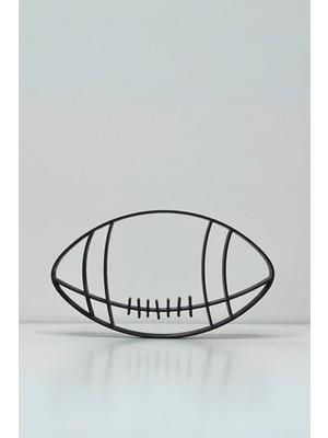 Minimalist Futbol Çizgi Sanatı Dekoru, Futbol Sanatı Heykel, Ev Ofis Dekoru