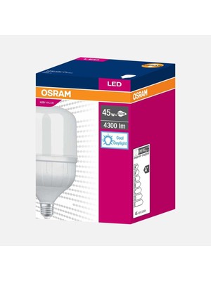 Yüksek Parlaklıklı 45W Beyaz E27 Duy LED Ampul, Enerji Tasarruflu ve Uzun Ömürlü