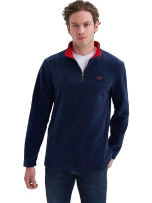 Cazador Caz Yarım Fermuarlı Lacivert Erkek Sweatshirt