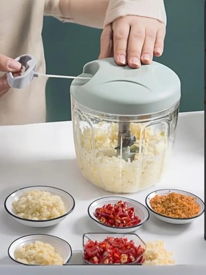 5 Bıçaklı Ipli El Rondosu Büyük Boy Soğan Sebze Doğrayıcı