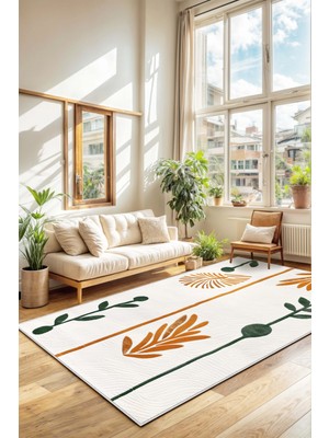 Makinede Yıkanabilir Kaymaz Taban Leke Tutmaz Salon Halısı Mutfak Halısı ve Yolluk