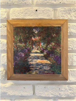 Masif Çerçeveli  Doğaltaş Mermer Tablo Pano 26X26 cm