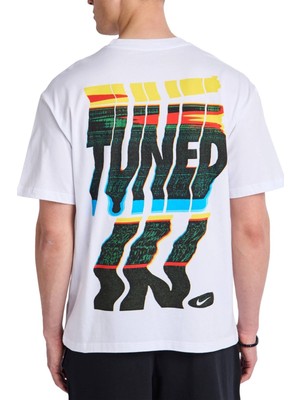 Nike Tee MAX90 Oc Festival Loose Fit Geniş Kalıp Erkek Tişört Beyaz