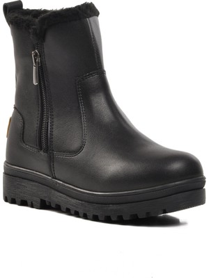 Siyah Fermuarlı Çocuk Bot 23003 F