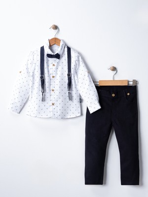 Bebek&çocuk Salopetli Gömlek Papyon Mevsimlik Takım