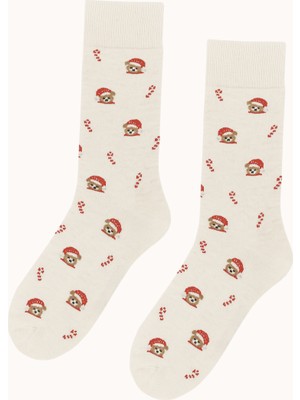 Katia & Bony Erkek Köpekli Soket Çorap Bej Melanj