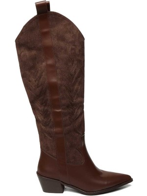 Bestello Bağcıksız Neolit Taban Western Çizme 281-230-W Kadın Çizme