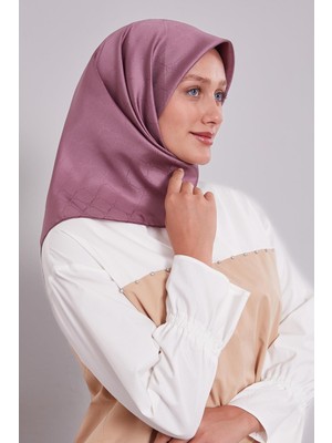 Gül Kurusu L Desen Monogram Ipek Eşarp