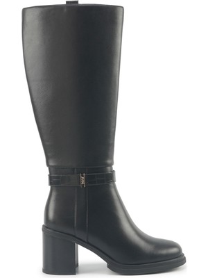 Nine West Nathıe 5pr Siyah Kadın Topuklu Çizme