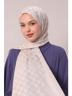 Lêvi D'or Açık Vizon Benek Desenli Jakar Capri Şal