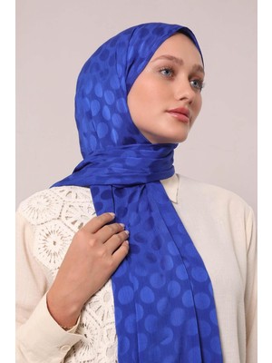 Saks Benek Desenli Jakar Capri Şal