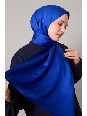 Saks Mini Lvd Baskılı Jakarlı Şal