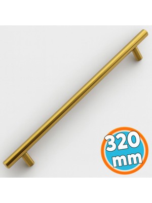 Mobilya Kulp Mutfak Dolap Çekmece Dolabı Kapak Kulpları Kulbu Gold Altın 320 mm 32 cm Metal