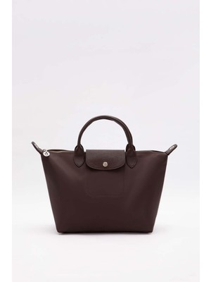 Camel Deri Kapaklı Omuz Çantası