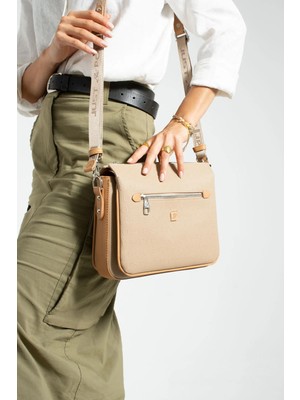 Just Polo Kadın 3 Bölmeli Ayarlanabilir Uzun Askılı Postacı ve Omuz Çantası