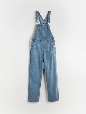 Kare Yaka Kadın Jean Salopet  (W5)