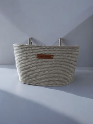 Dogal Hasir Askili Sepet - Banyo & Mutfak Duvar ve Petek Havlupan Üstü Organizer