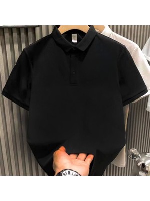 Yakası Düğmeli Yakalı Pike Düz Thirt  Iyah