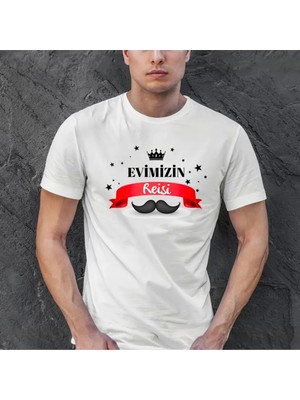Babalar Günü Baskılı Tshirt  Beyaz