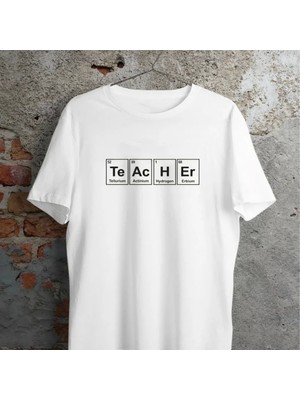 24 Kasım Öğretmenler Günü Baskılı Özel Tshirt  Beyaz