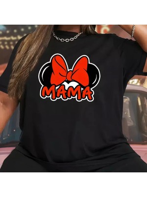 Anneler Günü Baskılı Tshirt  Iyah