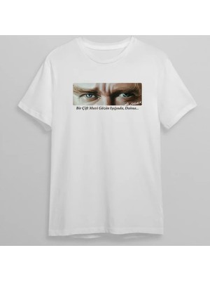 10 Kasım Unisex Atatürk Baskılı Tshirt  Beyaz