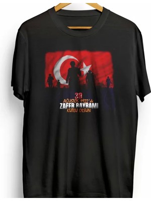 30 Ağustos Atatürk Baskılı Tshirt  Iyah