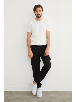 Beli Lastikli Kargo Cepli Jogger Eşofman Altı