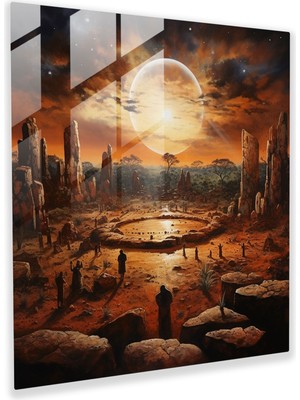 Popcas Kutsal Alanlar Cam Tablo - Yerli Cam Tablo Cam Sanatı