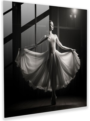 Popcas Balerin Cam Tablo - Zamansız ve Zarif Duvar Sanatı - Modern Sanat