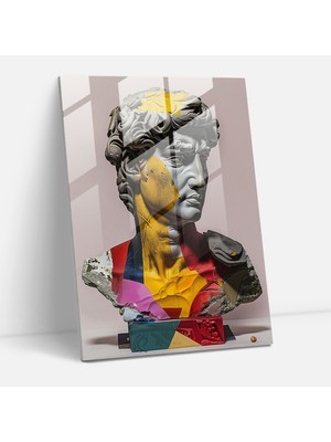 Popcas Rönesans Dokunuşlu Cam Duvar Sanatı - Klasikizm ve Popart Cam Duvar Sanatı Cam Sanatı Ev Dekorasyonu