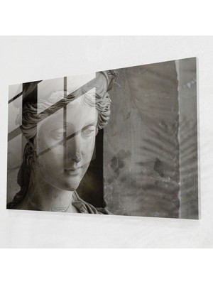 Popcas Klasik Cam Sanatı - Rönesans Heykelleri Cam Tablosu - Klasik Cam Duvar Sanatı Cam Sanatı Modern Sanat