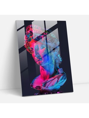 Popcas Klasizm ve Pop Art Ev Dekorasyonu - Klasizm ve Pop Art Modern Sanat Cam Duvar Sanatı Cam Sanatı