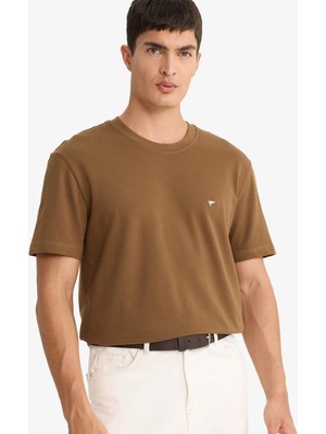 DeFacto Bisiklet Yaka Pike Kısa Kollu Tişört F9897AX25SM