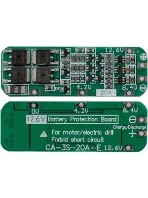BMS-24031 3s 20A Bms Devresi Lityum Batarya Şarj Modülü