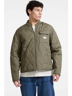 Erkek Bomber Kapitone Ceket - Haki