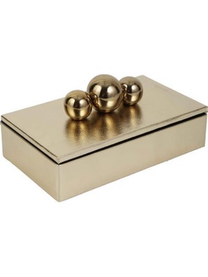 Altın Kulplu Dekoratif Kutu 11X20CM